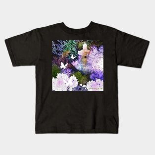 Mystical Forest Butterfly Shrine Kids T-Shirt